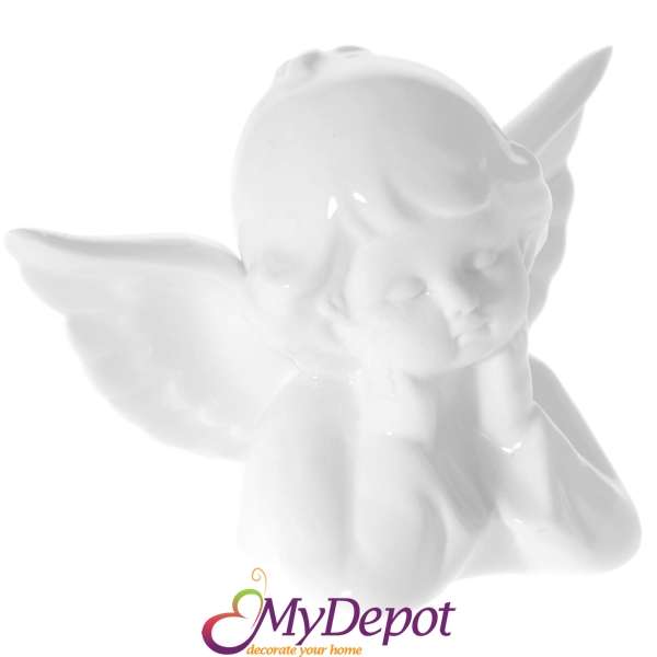 Ангел керамика бяла глазура, 11Х6Х8СМ