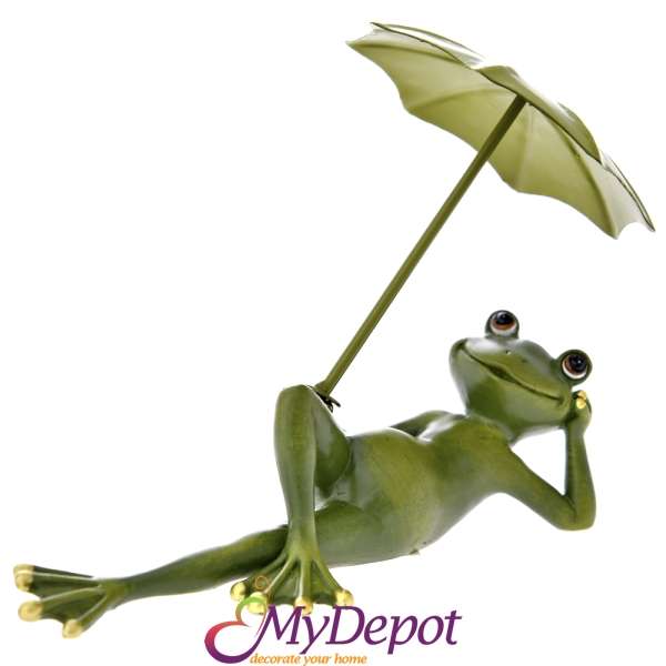 Полирезинова жаба с чадър, 17 см