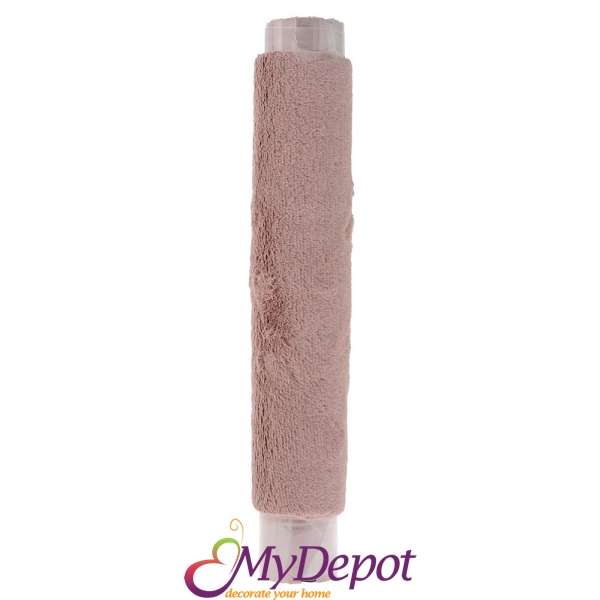 Текстилно руло от Шерпа Плюш в розов цвят, 50 см Х 3 метра