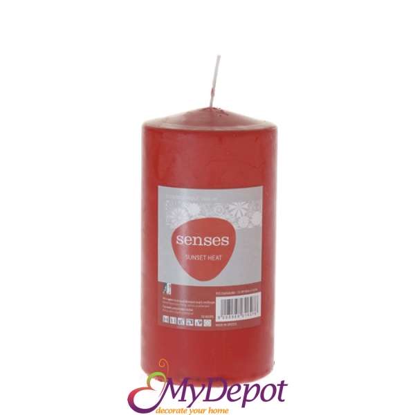 Свещ ароматна – червена 7Х14CM