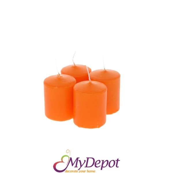 Ароматни свещи вотив оранжеви , к-т от 4бр, 4Χ5 