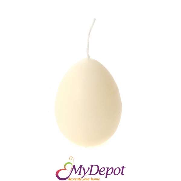 Свещ яйце, крем 11 см