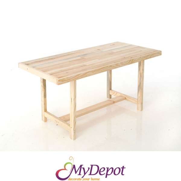 Дървена маса, 54х115х57 см