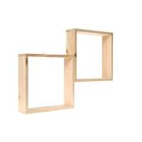 Дървени полици, натурал, 60х9х45 см Дървени полици, натурал, 60х9х45 см