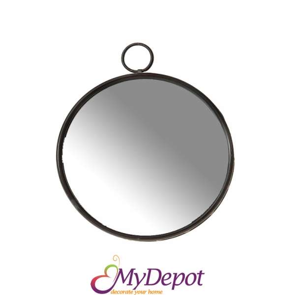 Огледало с метална рамка, Ф35.5 см
