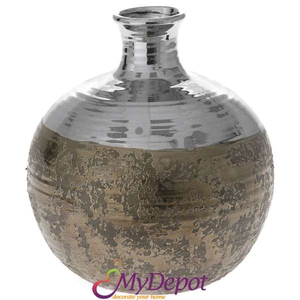 Антична керамична ваза, злато, 26х28CM