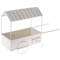 Метална цветарска количка, 43х13х27 см