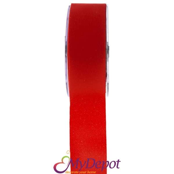 Панделка кадифе /едностранна/ ,червено, 4,3 см х 9,1М