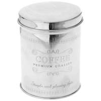 Буркан за кафе с капак, метал, инокс, Ф11х14 см Буркан за кафе с капак, метал, инокс, Ф11х14 см