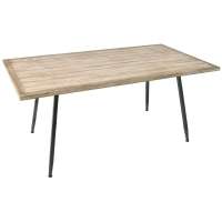 Дървена маса с метални крака, 170х90х75 см Дървена маса с метални крака, 170х90х75 см