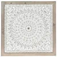 Пано за стена, метал и дърво, 66х66 см