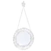 Металено огледало ANTIQUE бяло, Ф33 см Металено огледало ANTIQUE бяло, Ф33 см
