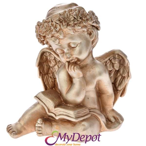 Фигурка ангел , бронз, 9х10х12 см