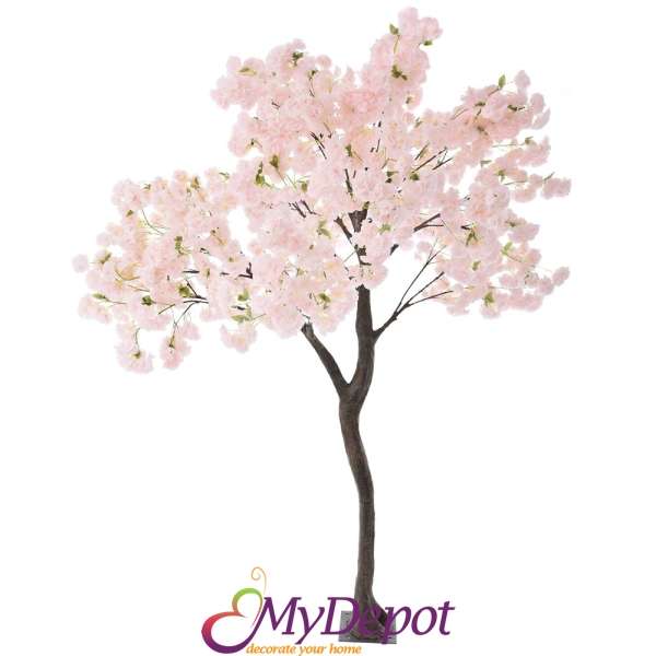 Изкуствено дърво, розови цветове, 2,70 М