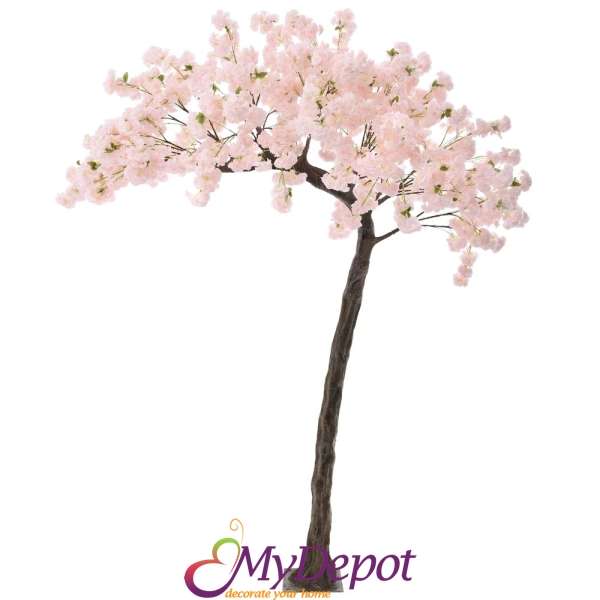 Изкуствено дърво, розови цветове, 3,20 М
