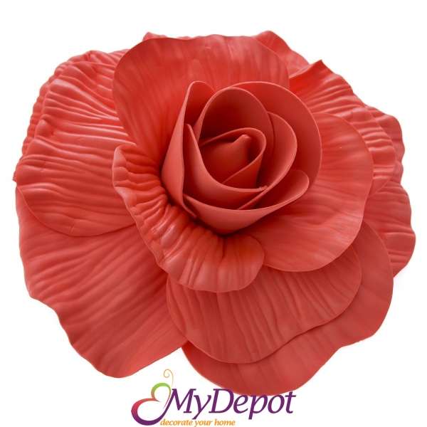 Роза от фломиран, червена, Ф25 см