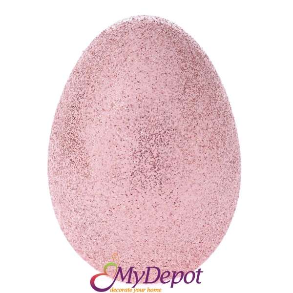 Керамично яйце, розово с блясък, Ф5х6 см