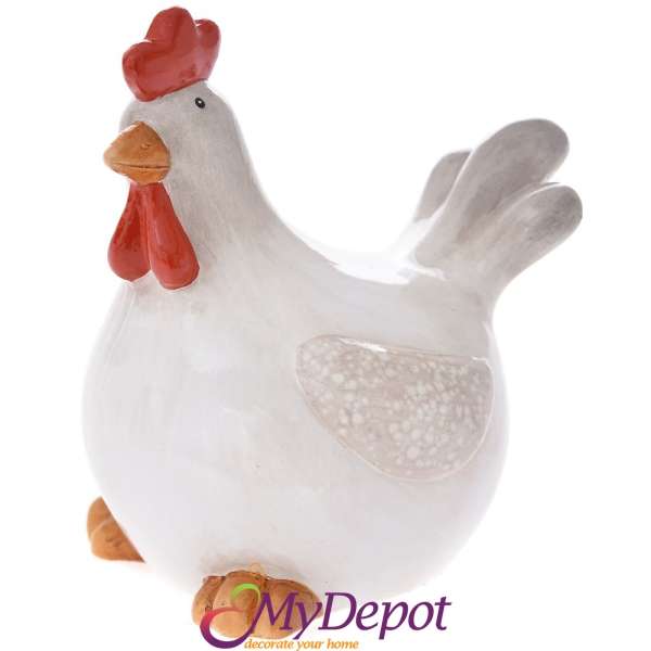 Керамична кокошка, 16х13х18 см