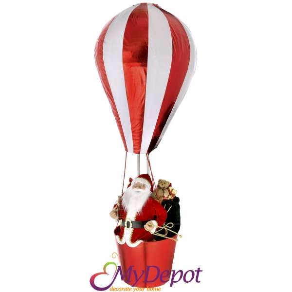 Дядо Коледа в балон с горещ въздух, 3 метра