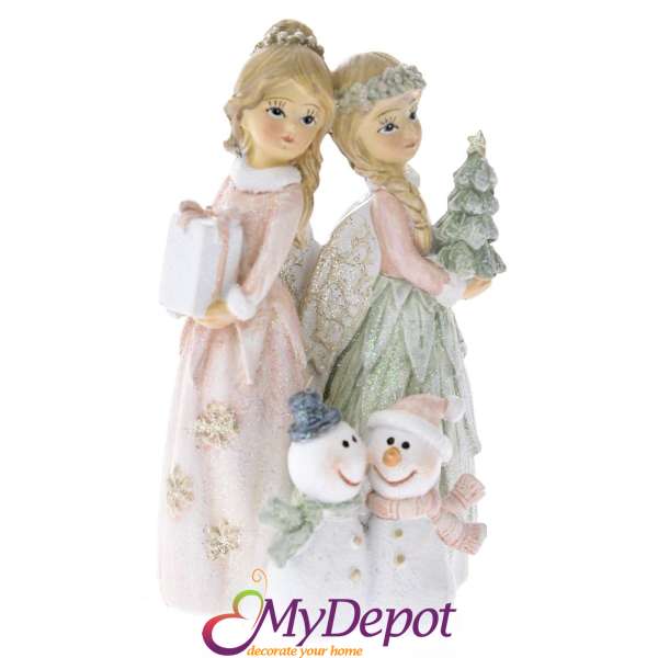 Поли принцеси със снежни човеци, 5х10 см