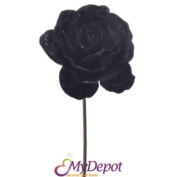 Роза черна с блясък, Ф 14, 60 см