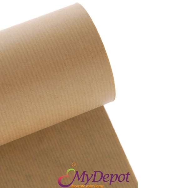 Опаковъчна хартия крафт - натурал, 60х50 М