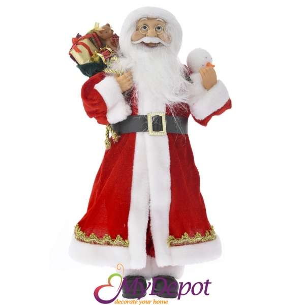 Дядо Коледа с червено палто, 45 см