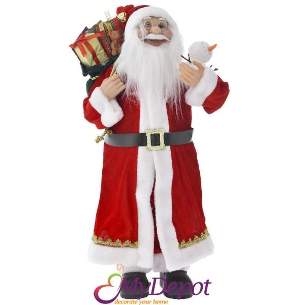 Дядо Коледа с червено палто, 60 см