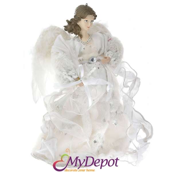 Висулка Ангел с рокля от слонова кост. Размер: 30 см