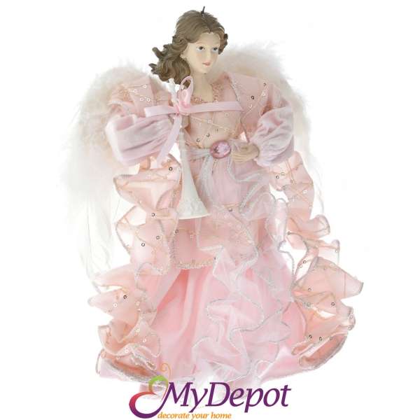 Висулка Ангел с розова рокля. Размер: 30 см