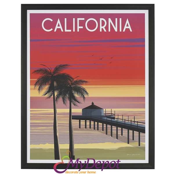 Картина принт върху канаваца, Калифорния.Размер: 40х50 см