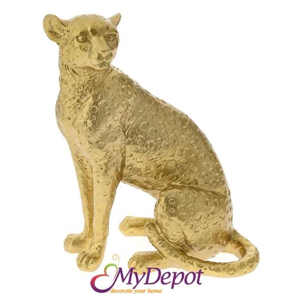 Поли златен леопард, 18,5х13х25 см