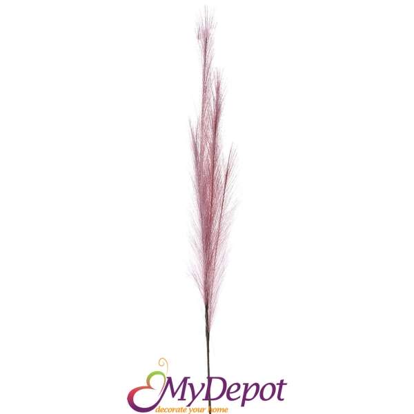 Стрък изкуствена розова папска трева, 110 см