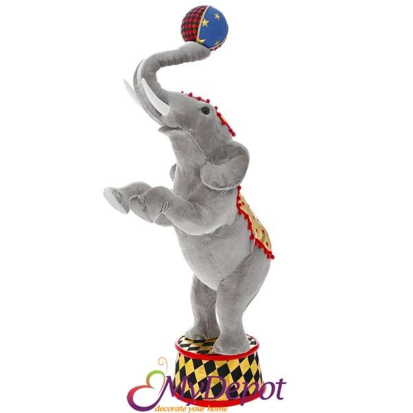 Слон цирков артист с топка, 48х21х103 см