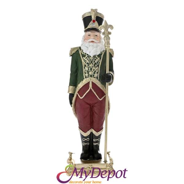 Поли Дядо Коледа войник със зелена униформа, 32 см