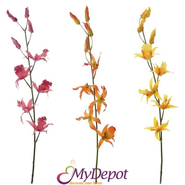 Стрък изкуствена орхидея - ЦИМБИДИУМ