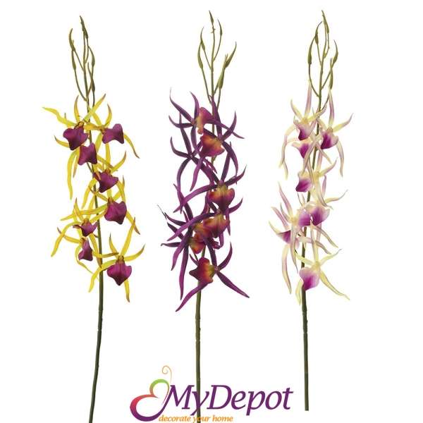 Стрък изкуствена орхидея -ПАЯК, 78 см