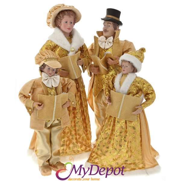 Семейство хористи облечени в златни дрехи , 95 см