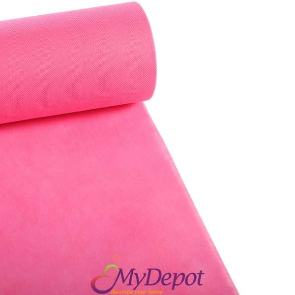 Опаковъчна ролка от еко текстил, светло розово, 60см Х 18 метра