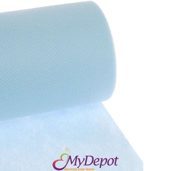 Опаковъчно руло Еко Текстил в син цвят , 60 см Х 18 метра