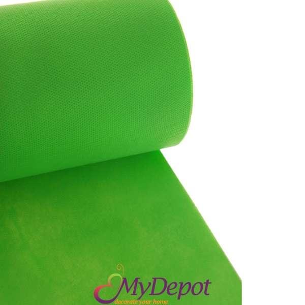 Опаковъчна ролка от еко текстил, зветло зелен, 60см Х 18 метра