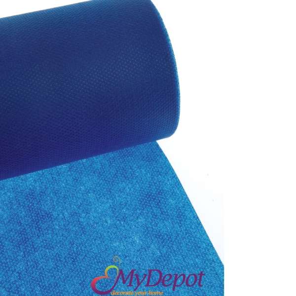 Опаковъчна ролка от еко текстил, електриково синьо, 60см Х 18 метра