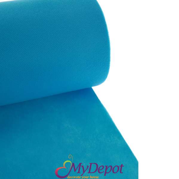 Опаковъчна ролка от еко текстил, светло синьо, 60см Х 18 метра