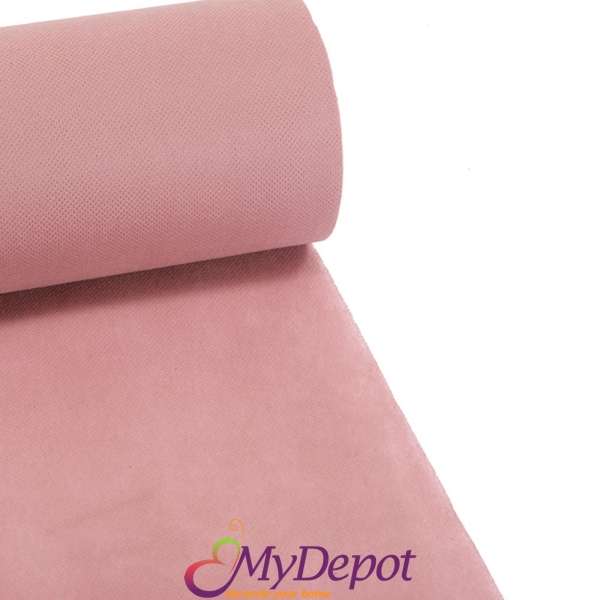 Опаковъчна ролка Еко Текстил в светло розов цвят, 60 см Х 18 метра