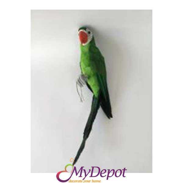 Зелен папагал от плат 12x12x46см.