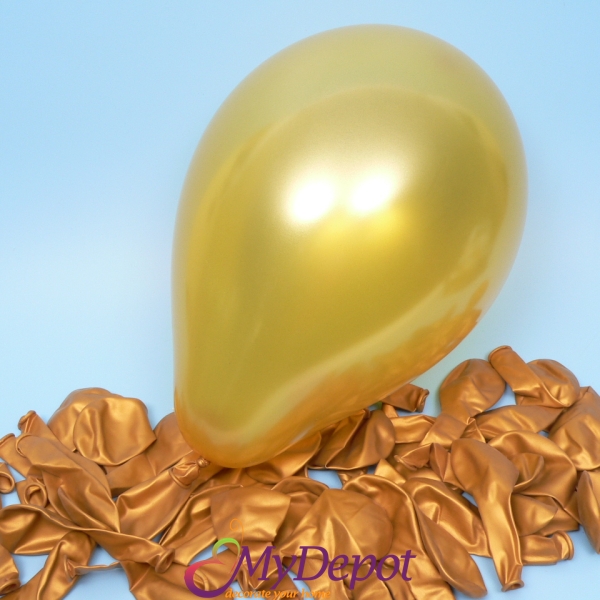 Балони металик злато, GM110, 30см., 100бр.