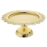 ЗЛАТЕН МЕТАЛЕН ПОДНОС, 31Х31Х13 СМ ЗЛАТЕН МЕТАЛЕН ПОДНОС, 31Х31Х13 СМ