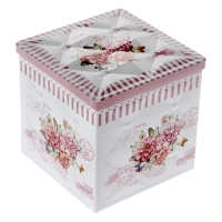 Метална кутия рози 9X9X9CM