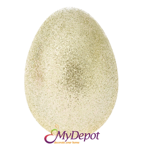 Керамично яйце, златно с блясък, Ф5х6 см